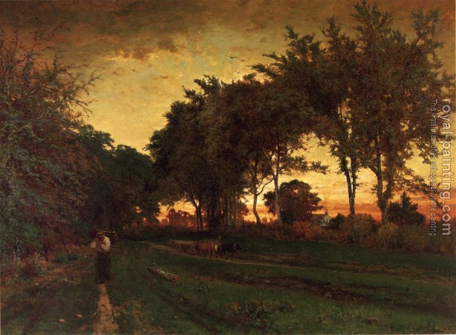 George Inness : Evening Landscape